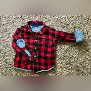 Wonder Nation buffalo plaid flannel